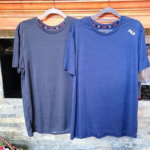 FILA SPORT. mens large. One dark grey. The other  navy blue. Price is for each.